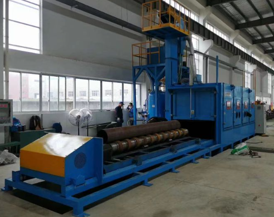 河西喷砂机在管道除锈中的现场施工应用